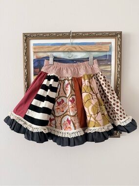 Persnickety vintage patchwork skirt